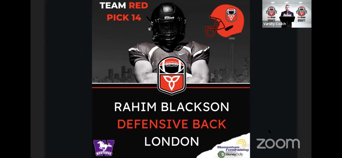 Beyond thankful for this opportunity! Blessed to be selected with the 14th pick for Team Red and 28th overall. Stay tuned🙏🏽🔥 <a href="/FootballOntario/">Football Ontario</a>