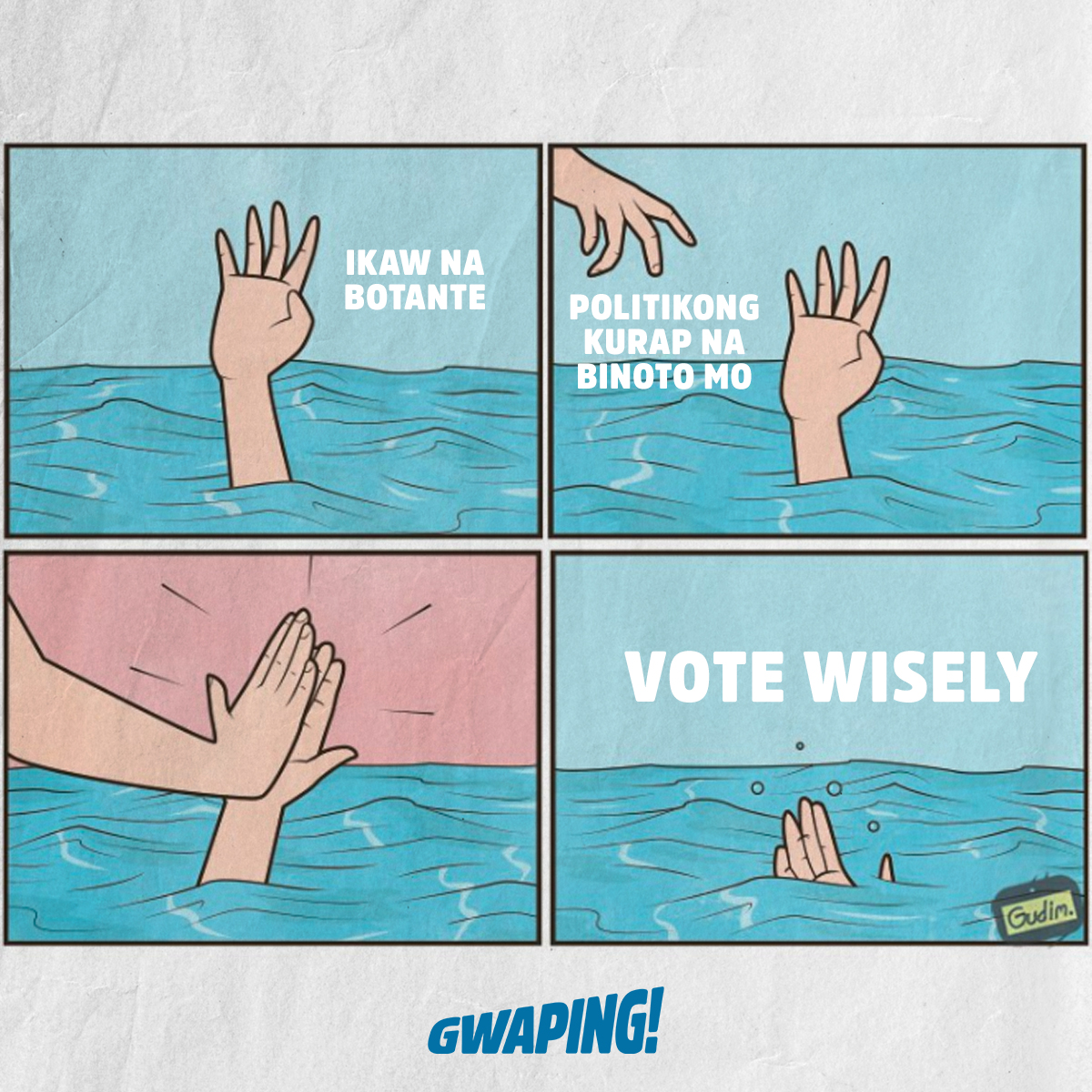 gwaPINGOfficial's tweet photo. Kapwa ko! Huwag mo ilubog ang tanging pagkakataon mo para bumoto ng tama!
A gentle reminder from #gwaPING
@iampinglacson
#KayPingSigurado
#HindiSayangAngBotoMo https://t.co/kBs90TQdUp