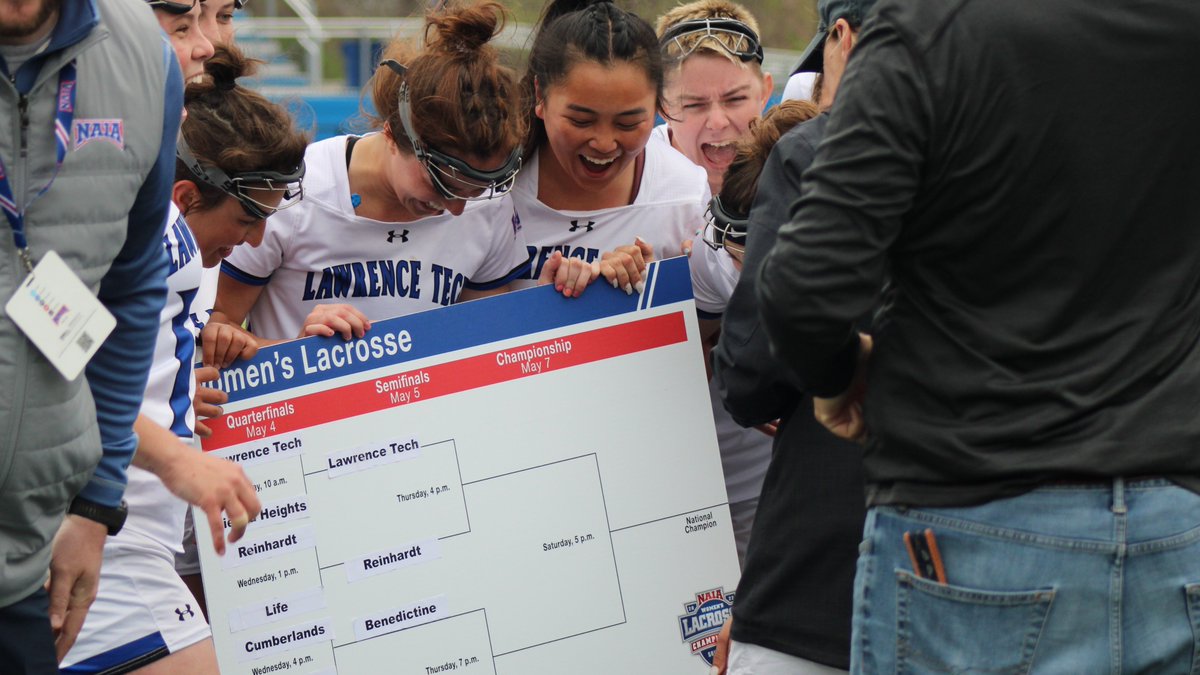 NAIA's tweet photo. W🥍

The two finalists have been decided!

@LTUAthletics and @ravenathletics will face each other in the championship game on Saturday 

Check out the recap from the semifinals here➡️https://t.co/ytSk0EFkDz

#PlayNAIA #collegelacrosse #NAIAWLAX https://t.co/QuMzFpIWWr