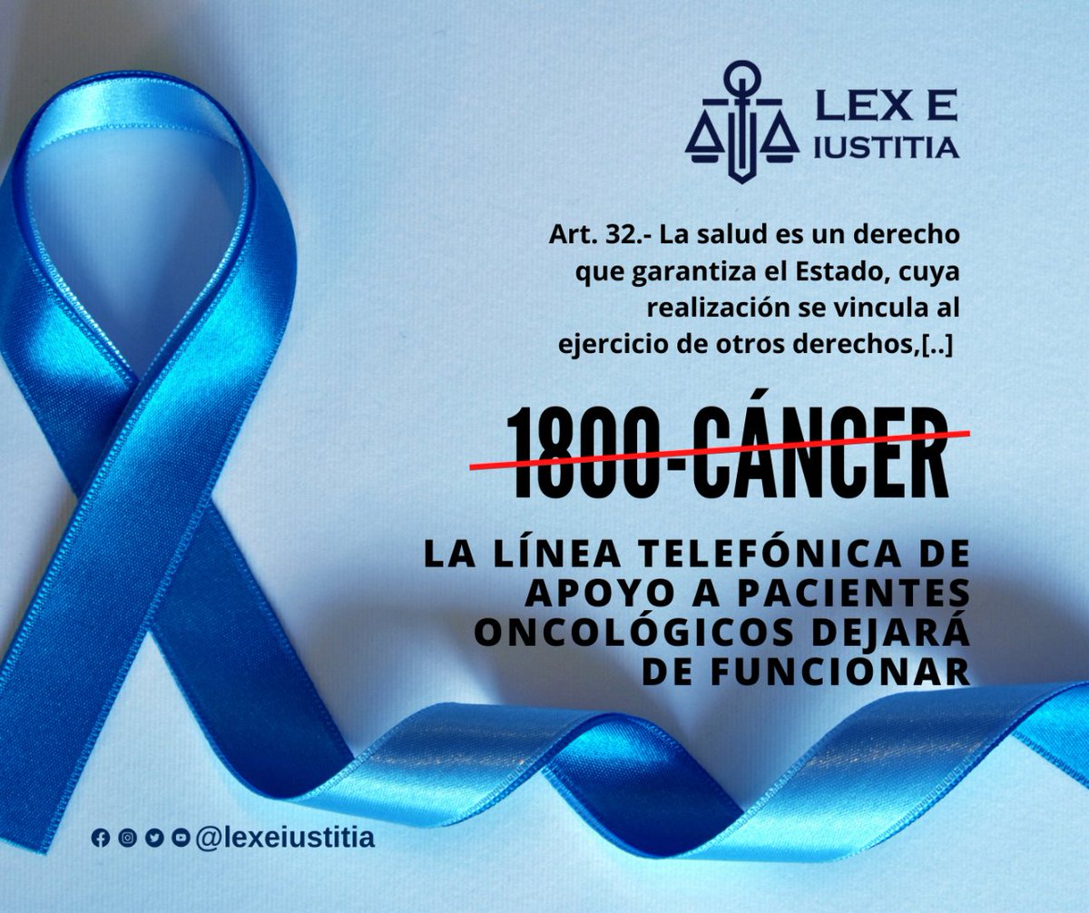 lexeiustitia's tweet photo. De que manera el #Estado está garantizando el acceso a la #Salud si se sigue quitando asistencia a la salud integral de pacientes oncológicos. Déjanos tus comentarios al respecto de esta nota. 👇🏼 https://t.co/nuaarGYQpu