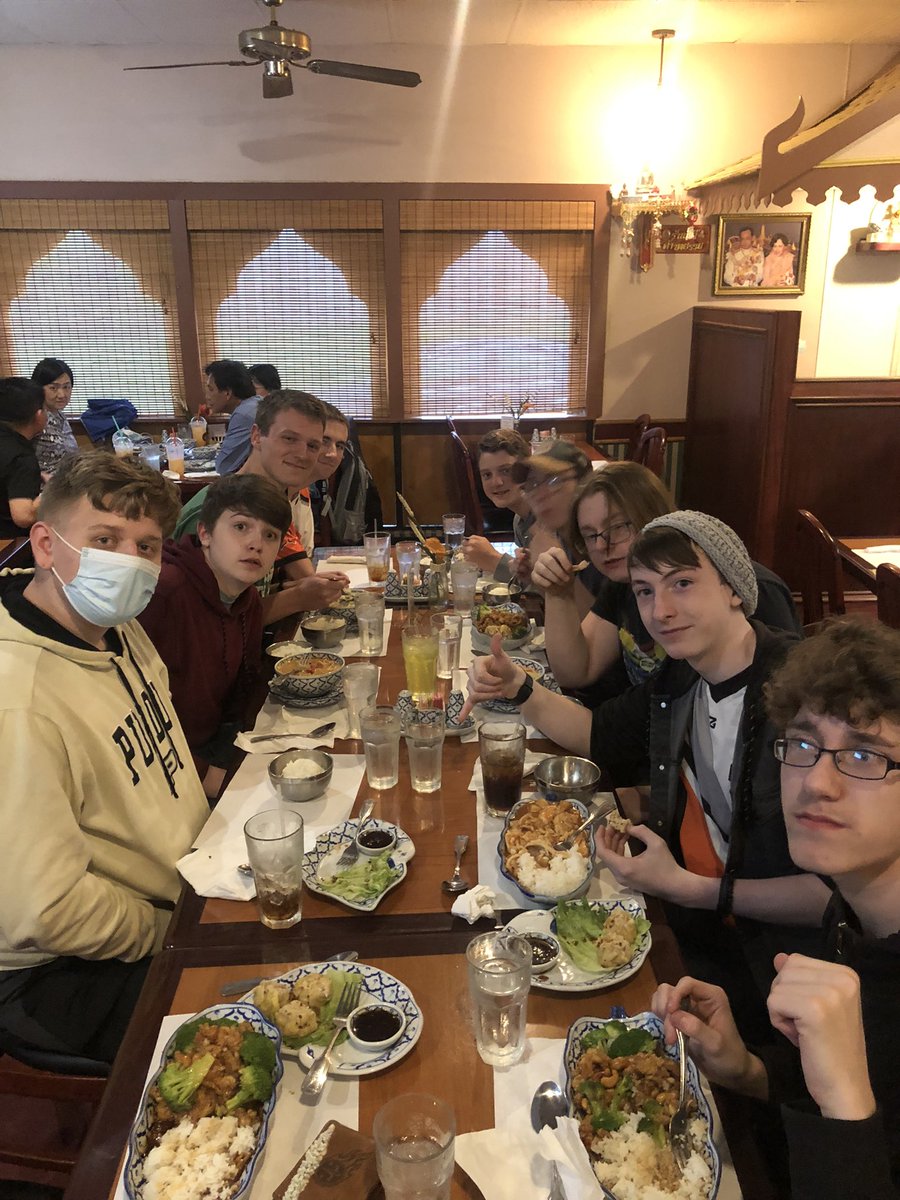 Big thank you <a href="/bsuesports/">Ball State Esports</a> for hosting our IHSEN playoff match! Great dinner @ Thai smile (2) in Muncie! Off to <a href="/BendixArena/">Bendix Arena</a> May 14 for the championship! @WHS_Assist_Prin
