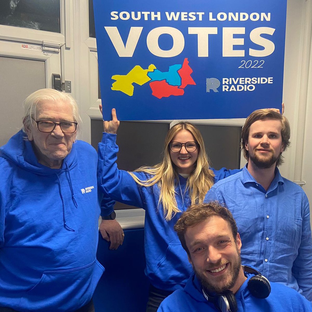Stay tuned into Riverside Radio for all your election coverage for South West London, all through the night <a href="/ThisisRiverside/">Riverside Radio</a>
