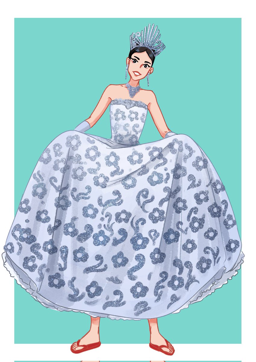 amoussebouche's tweet photo. I used to participate in flores de mayo when I was a little moose (Dont ask how long ago that was) and underneath all that dress was always flipflops https://t.co/mNP68PkEyP