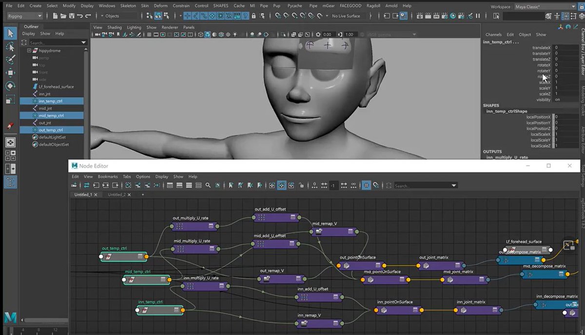 riggingdojo's tweet photo. Our Face Rigging 101 course rebuild from the ground (skull?) up by the amazing @morganloomis_ is coming in hot and we are opening up registration for it, the start date will be June 6th. https://t.co/D69mjWaU07 Apply now!
#rigtip #facerigging #Maya3d #hippydrome https://t.co/wtc6ua9Y1O