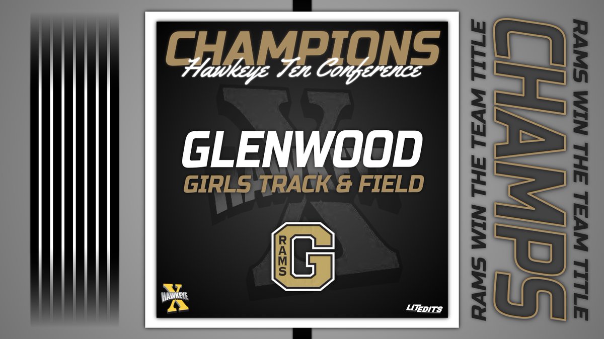 Congratulations to <a href="/GCHSGTF/">Glenwood Girls Track & Field</a> on winning the H-10 Girl’s Track Championship tonight at Atlantic! The Rams scored 165 points to give them their 7th Championship in the last 8 H-10 meets! <a href="/LitEditsLLC/">LitEdits LLC</a>