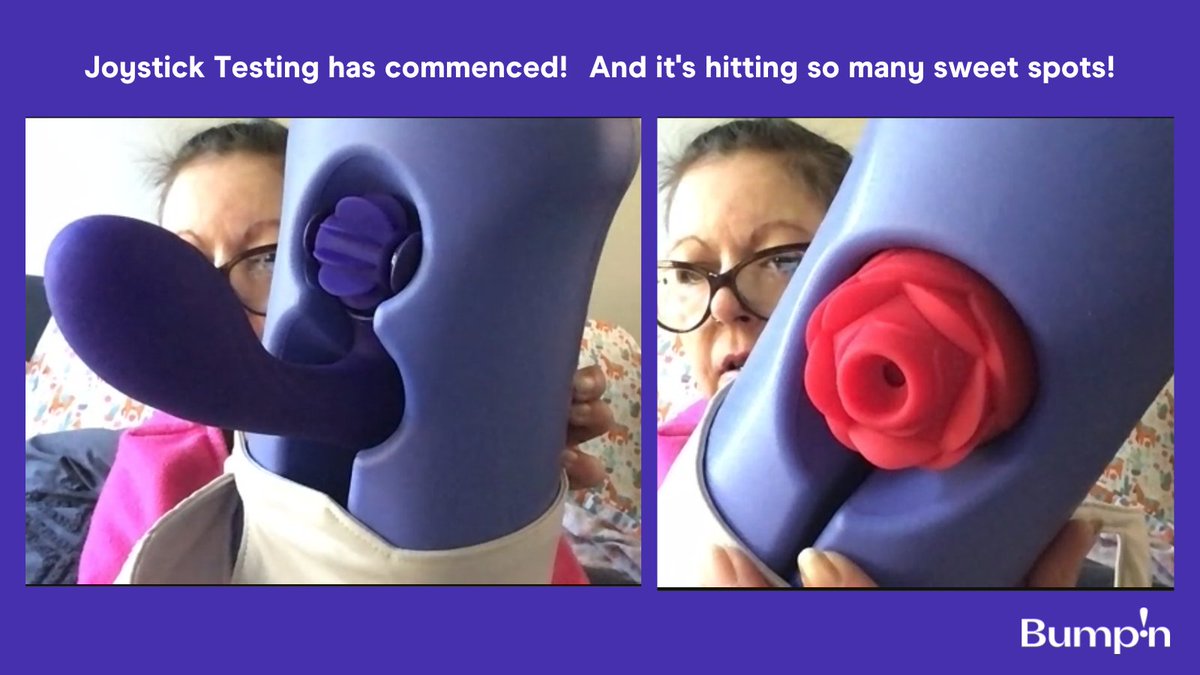 getbumpn's tweet photo. The final round of testing for the Bump'n Joystick is underway! Our testers are having fun trialling all different types of toys with their Joystick. Hitting all the sweet spots! 🍆💦

Pre-sales are open https://t.co/GeKGTobtcF https://t.co/KluqHdI3KL