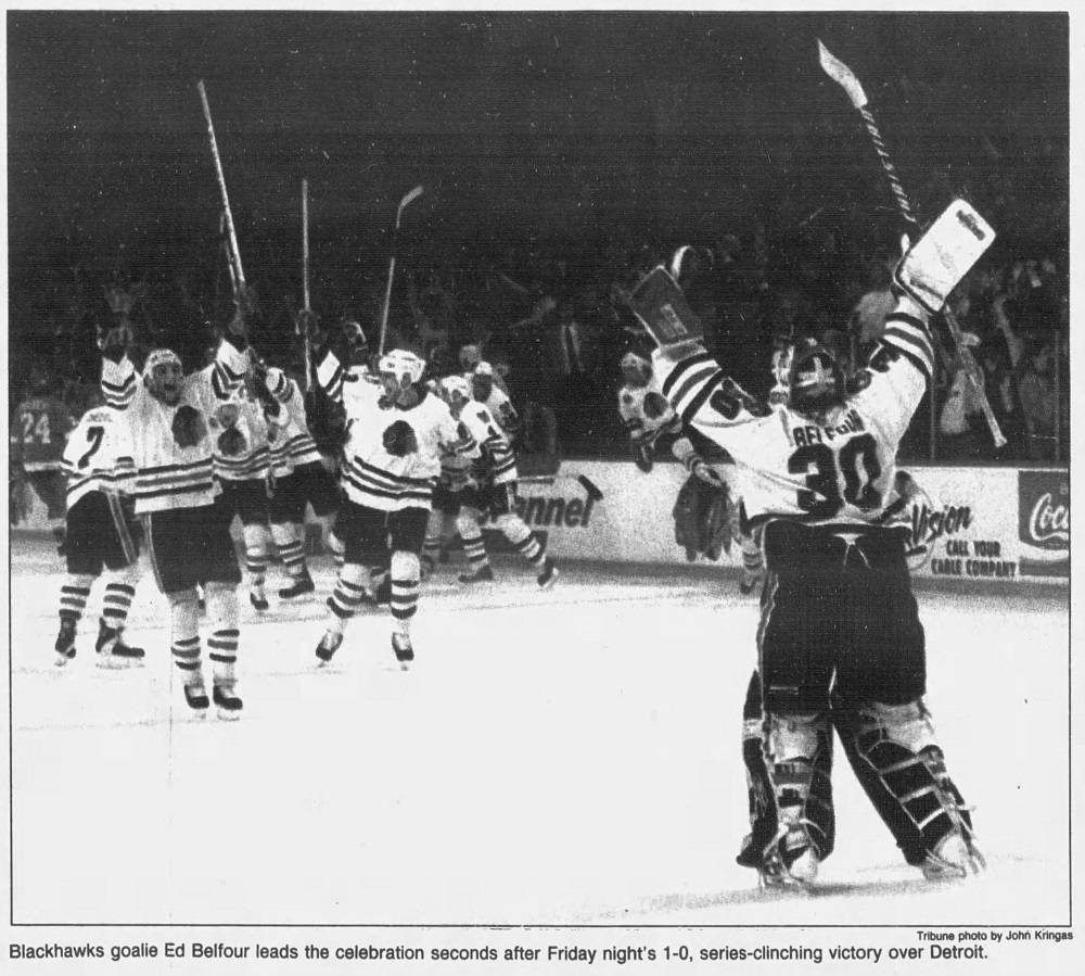 Doug Norris on Twitter "1992 Ed Belfour (29 saves) and Chicago