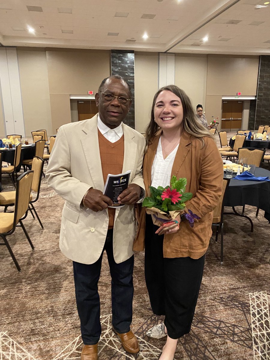 WileyMS's tweet photo. Celebrating together at the Core Awards! Our Teacher of the Year- Ms. Cooper and our Classified Employee of the Year- Mr. Sockwell. #Wileypride https://t.co/E6zgAAksvk