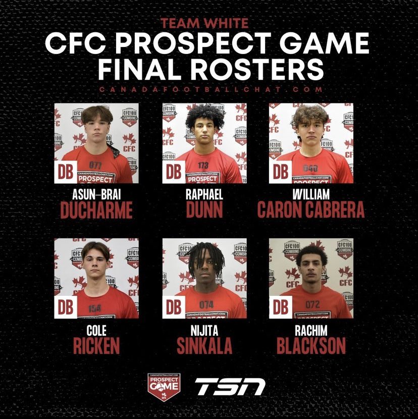 Blessed to announce I have been selected to participate in the CFC Prospect game in Ottawa this year. May 27th on TSN! Tune in🔥 <a href="/chatfootball/">CanadaFootballChat</a>