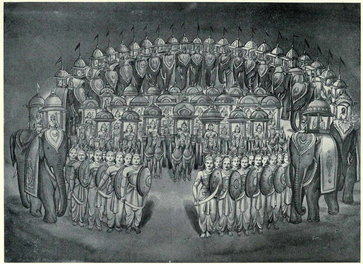 krishnaraobsf's tweet photo. The Padmavyūha (Sanskrit: पद्मव्यूह) or Chakravyūha (Sanskrit: चक्रव्यूह) is a military formation used to surround enemies, depicted in #Mahabharata. It resembles a labyrinth of multiple defensive walls.
Q: Do you think it would have been possible without #CollectiveTraining? https://t.co/0KGorVW4Rx