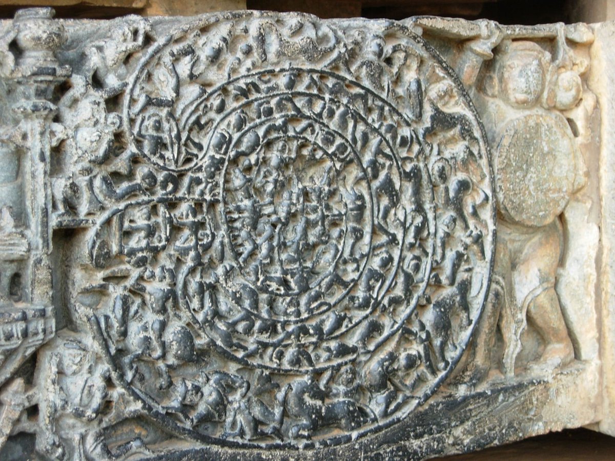 krishnaraobsf's tweet photo. The Padmavyūha (Sanskrit: पद्मव्यूह) or Chakravyūha (Sanskrit: चक्रव्यूह) is a military formation used to surround enemies, depicted in #Mahabharata. It resembles a labyrinth of multiple defensive walls.
Q: Do you think it would have been possible without #CollectiveTraining? https://t.co/0KGorVW4Rx