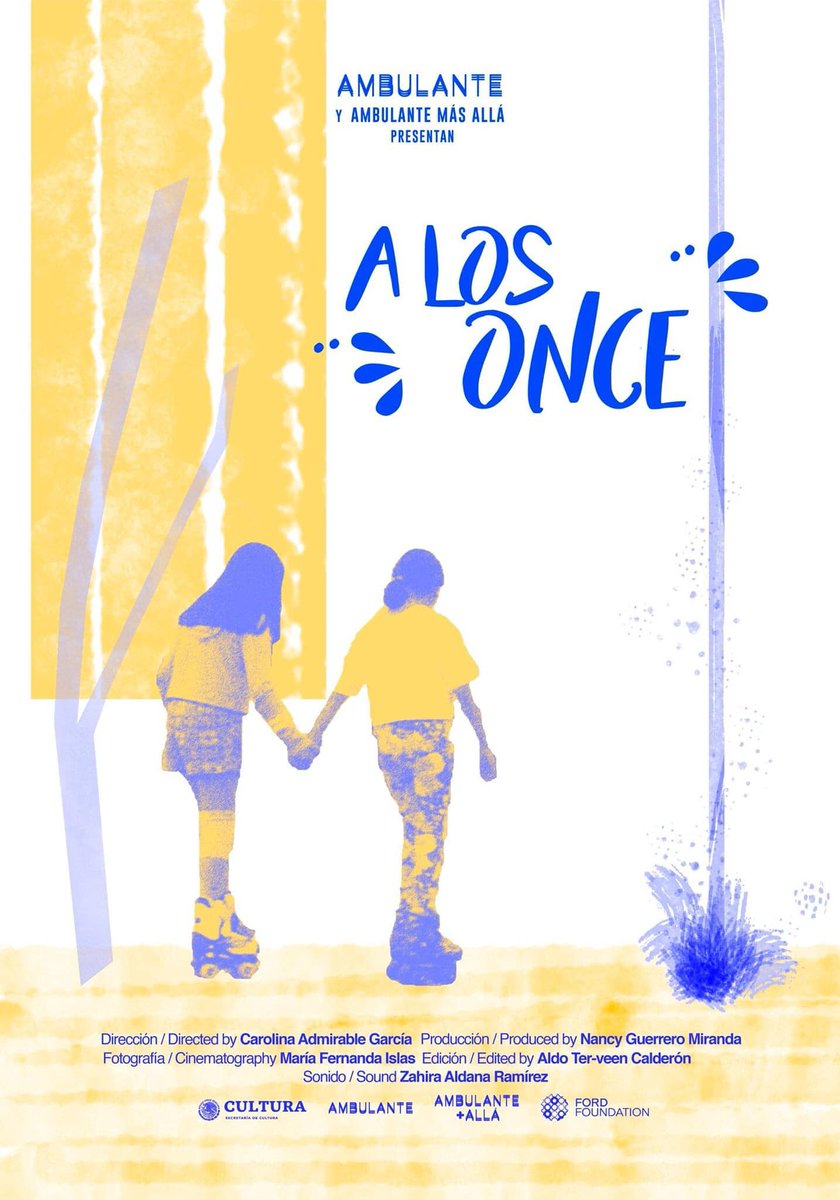 AmbulanteVer's tweet image. ¡Es hoy! Programa &quot;Mujeres Unidas&quot; de Ambulante Más Alla.

🎬  &quot;A los once&quot; de Carolina Admirable
🎬 &quot;Ellas&quot; de Angélica Cano y Guillermo Estrada
🎬 &quot;Todo lo posible&quot; de María Robles

⏰ 19:30 hrs. 
🎞 Entrada libre
📍 @VBengala sede Orizaba