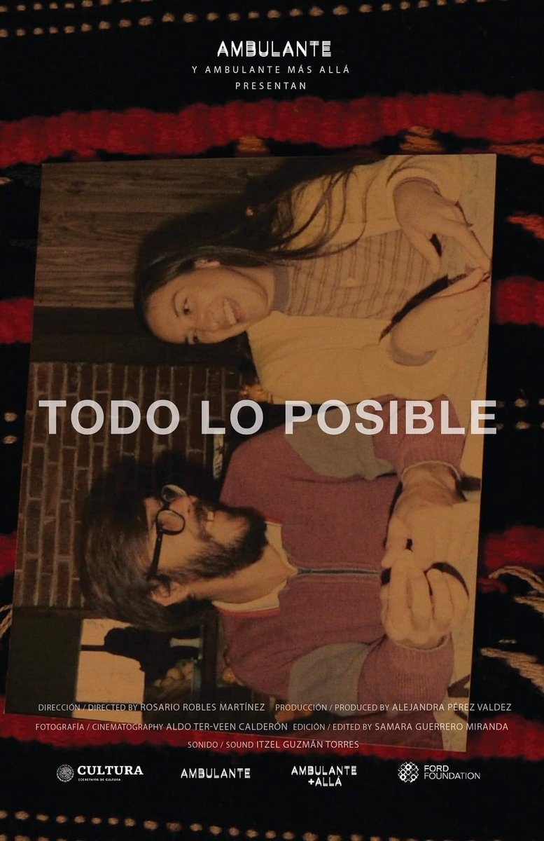 AmbulanteVer's tweet image. ¡Es hoy! Programa &quot;Mujeres Unidas&quot; de Ambulante Más Alla.

🎬  &quot;A los once&quot; de Carolina Admirable
🎬 &quot;Ellas&quot; de Angélica Cano y Guillermo Estrada
🎬 &quot;Todo lo posible&quot; de María Robles

⏰ 19:30 hrs. 
🎞 Entrada libre
📍 @VBengala sede Orizaba