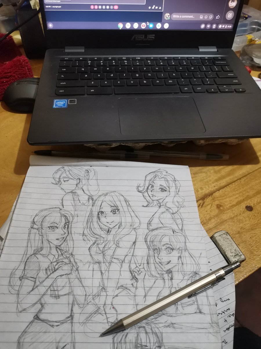 c_caloos's tweet photo. Random Sketching while Class is going on
#anime #oc #animegirl #sketch #art #onlineclass #drawing https://t.co/ARNIbrYUFO