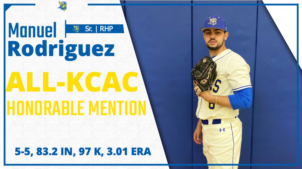 SwedesBaseball's tweet photo. Congratulations to seniors @bombiiluis, @ManuelRodz17 and sophomore David Espinal on being named All-KCAC Honorable Mention! #RockarStockar https://t.co/EAVA71swrM