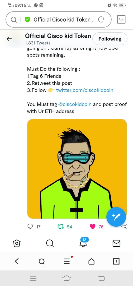 SShotiphat's tweet photo. @ciscokidcoin Done 

@Hinn75551556
 
@hinpoppy
 
@noulsuwan
 
@shotiphat
 
@hisashima17
 
@binance 
Eth wallet address : 0xDe44AA84976c2a59e68188FcE12adbc186Fee54D https://t.co/gmrh8dZRVl