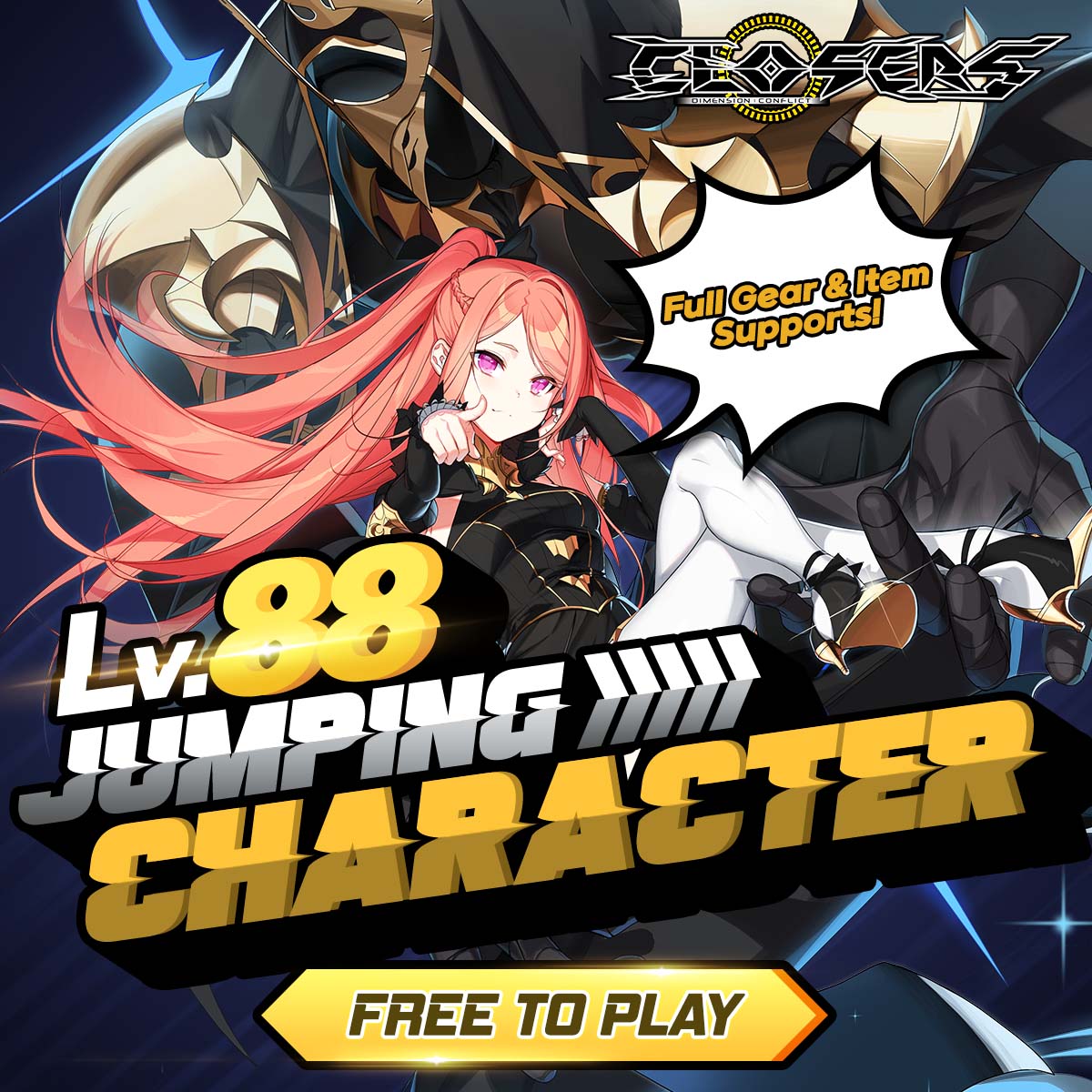 ClosersGame's tweet photo. Hop on and be swift! Here's your chance to experience Jumping Character that can leap you to victory!
Join us in our May 11th update and level to 88!
See the details here: https://t.co/N9Mofe6OzI
#JumpEvent #closers #ClosersOnline #naddic https://t.co/BUflWGIkh6