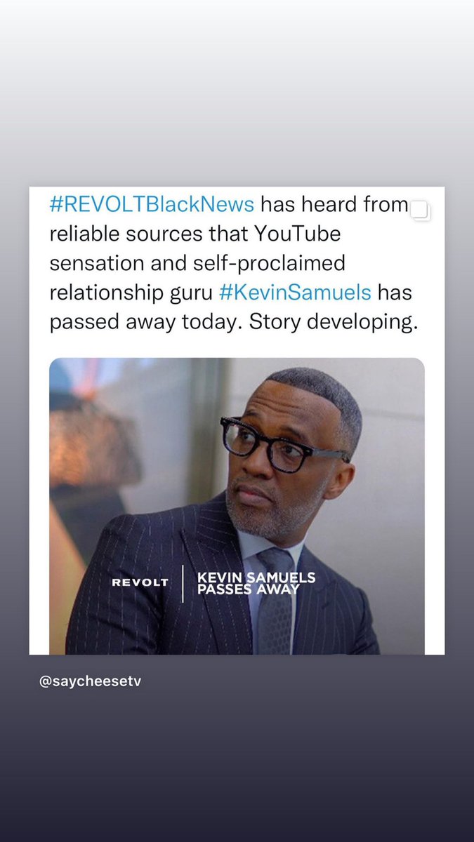 TmoFla's tweet photo. Damn Kevin samuels gone.. He had a good run 🙏🏿 https://t.co/NcGK20iMnF