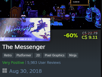 CanadaGameDevs's tweet photo. Several 🇨🇦 indies in the @devolverdigital Publisher Weekend Sale including:
⛏️'Inscryption' by @DMullinsGames (Vancouver)
🥷 @messengergame by @SabotageQc (Québec)
🛩️ 'LUFTRAUSERS' feat. art by @pietepiet (Burnaby) https://t.co/XuRCrCRFVq