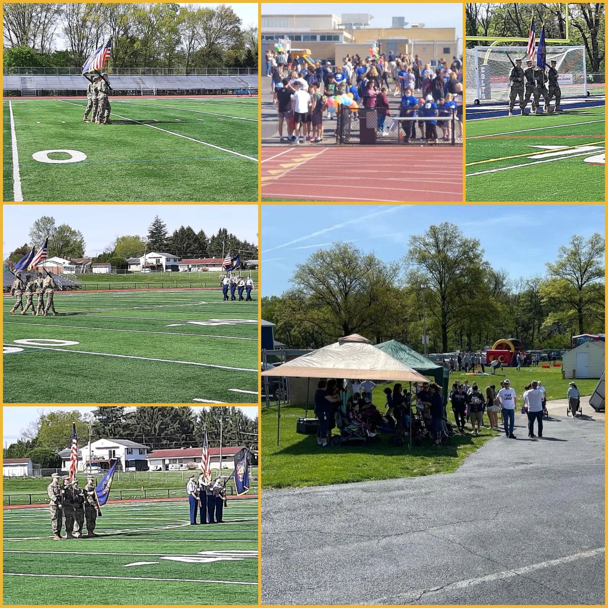 Special Olympics today with a joint colorguard with Redland HS