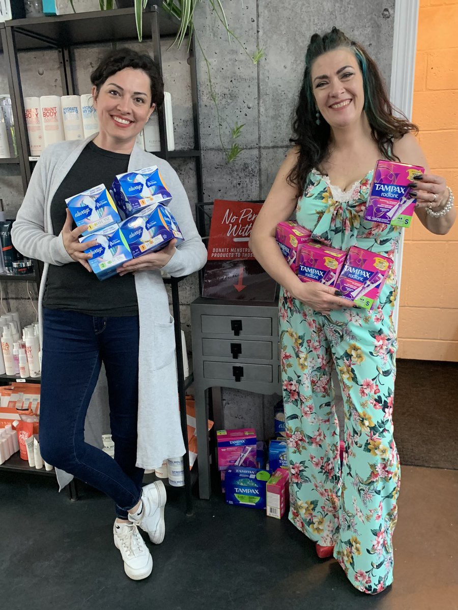 canadachandra's tweet photo. Stopped in @SecretStylingMH this evening for some Cinco de Mayo cheer and to drop off donations for @NoPeriodWithout.
I got to have a visit with both @madhood13 and @ScarletBjornson. Thanks so much for everything you do for those in need. β₯οΈ
#KindnessMatters #NoPeriodWithout https://t.co/hAnefbn92T