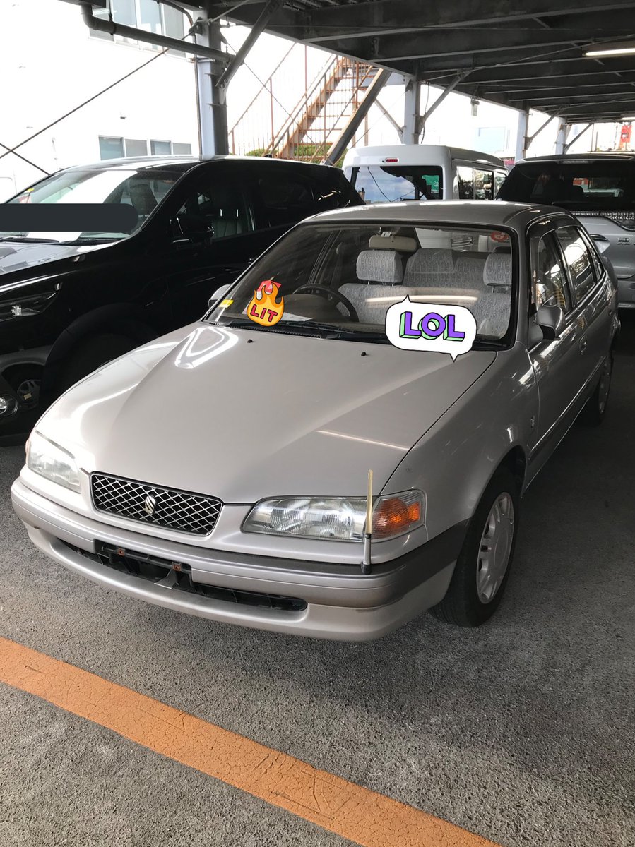 M92148020's tweet photo. AE110 スプリンター
SEヴィンテージGリミテッド
純正 5速MT
実走行59千キロ
ワンオーナー
バンパーの角と左リアクォーターにスリキズあり
内装、そのほかの外装、とても良好です。
千葉県から
一時抹消渡し

35万円で売ります。
程度のいい希少車なので、
この値段相当の価値がわかる方に売ります。 https://t.co/JqX6Q1Ilme