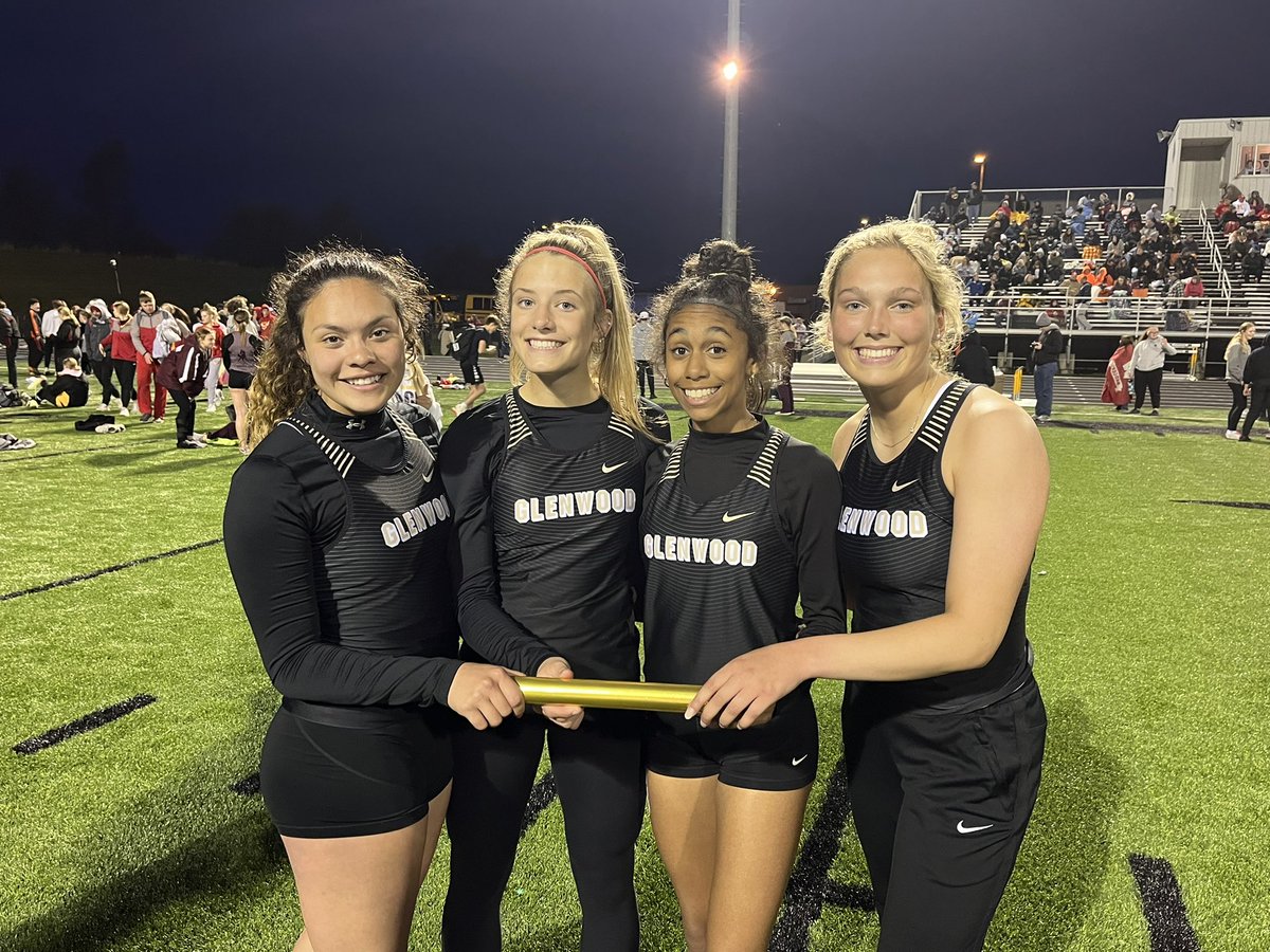 Hawkeye 10 event champions on the night:                                                         Alli in the 100 &amp; 200. Zoie, Danika, Courtney, &amp; Jaylynn in the 4x2. Abby in the 400h. And Zoie, Charley, Jaylynn, and Lauren in the 4x1.