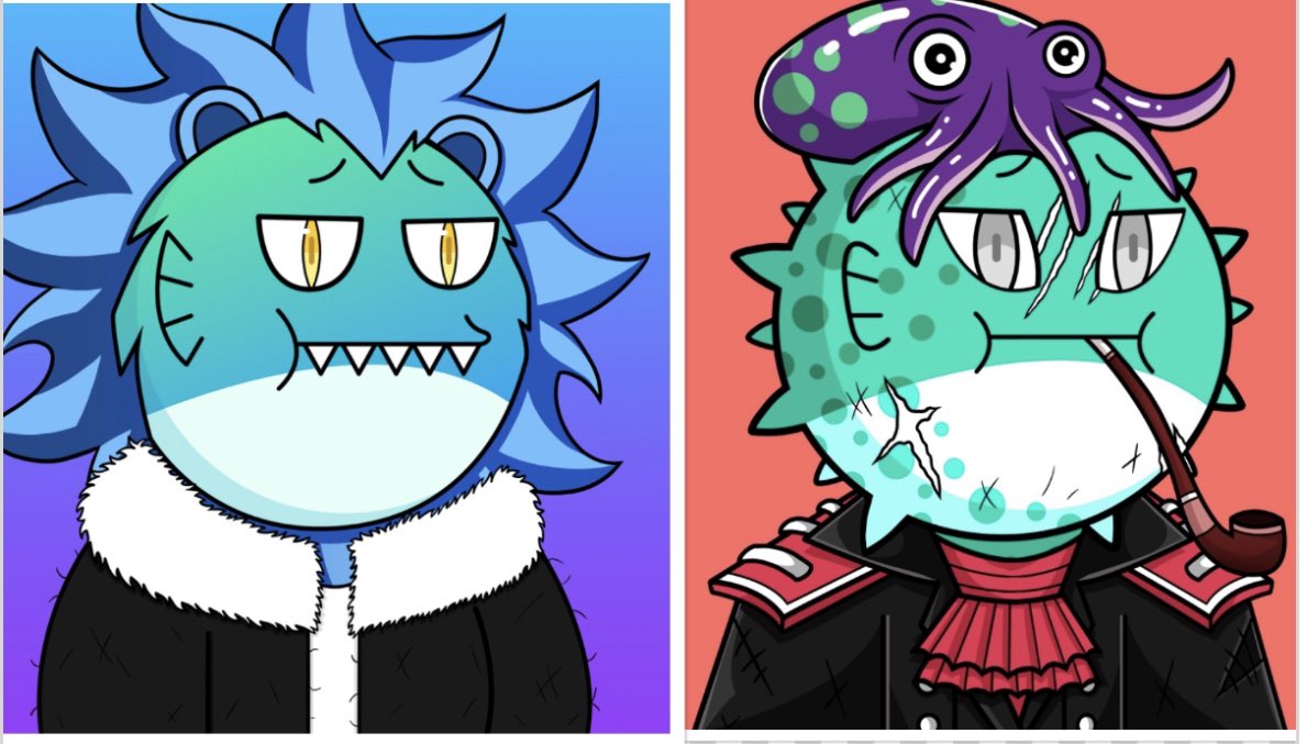 Keripeau's tweet photo. My Independent Artist of the day: @e4rth4n . “The collection PAO PAO are Puffer Fishes”. Simple and elegant. Come meet Pao Pao and see the kooky side of @cryptocomnft.
https://t.co/1dlxx5P7ND
#Crofam #independentartist #CuratedOff #Kooky https://t.co/hMQmxyAO48