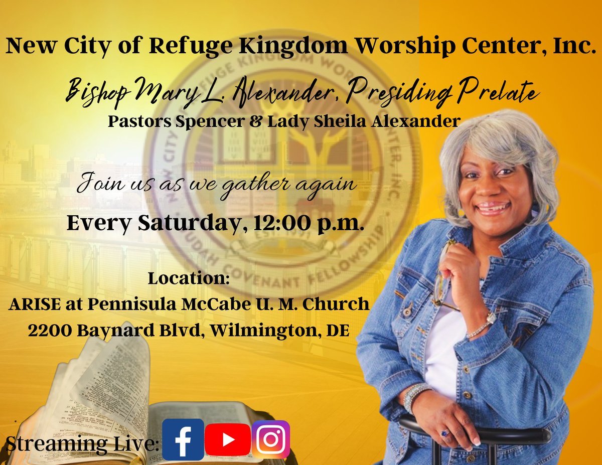 newcityofrefuge's tweet photo. Well Pastor @jaymall07 kicked it off this week.....join us on Saturday for another week of #PraisePowerTheWord
#NewCity #WeAreNewCity #BishopMaryAlexander #ImperfectPeopleForAPerfectGod
#WherePraiseIsAlwaysInOrder
#LetsGo https://t.co/CNEbTOmpzu