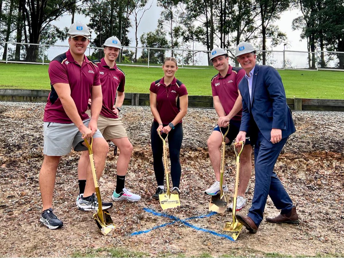 Sports Minister and our Olympic and Paralympic athletes swapped their sports gear for shovels to kick off the construction phase of the new National Throws Centre of Excellence at QAS. This will offer the best high performance hub for Australia’s current and future elite athletes