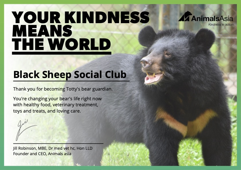 Black Sheep Social Club | MINTED OUT (@blacksheepscnft) on Twitter photo ๐ Welcome to the club Totty!
If you haven't seen the great work <a href="/AnimalsAsia/">Animals Asia</a> is doing to end bear bile farming, please go take a look! ๐ Welcome to the club Totty!
If you haven't seen the great work <a href="/AnimalsAsia/">Animals Asia</a> is doing to end bear bile farming, please go take a look!