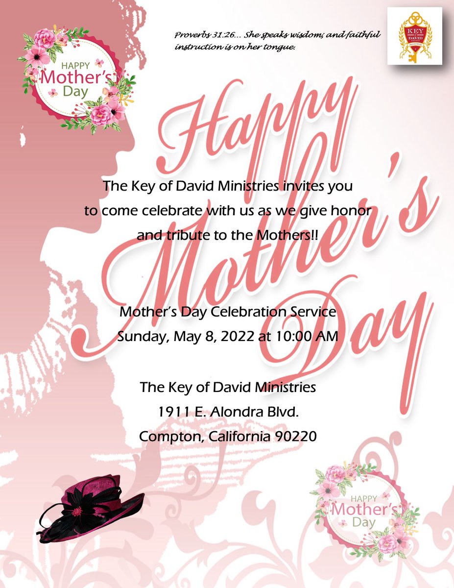DavidsSpirit's tweet photo. Please join us this Sunday for our Mother's Day Celebration Service! https://t.co/WqAd50gO4i