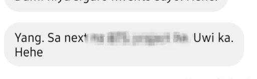 ArmyBTS_0620's tweet photo. So a friend invited me to go visit their hometown and this is what he said. It felt great to read "uwi ka", as if I really live there. I felt like a have a place there to consider my home kahit hindi naman ako taga doon. Share ko lang 😅 https://t.co/VPTd6UqUBW