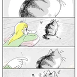 意外と気配に気付かない？気配で気付いてもらえることを期待し、猫の背後から指を近付けてみるも･･･!