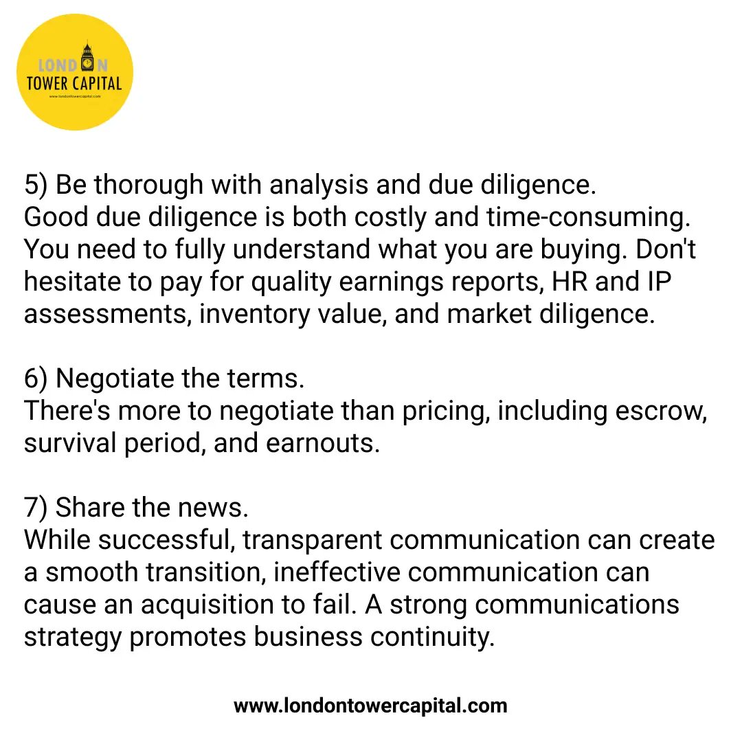 LondonTowerCap1's tweet photo. 7 Tips for Successful Mergers and Acquisitions https://t.co/xH3wdbo5UM