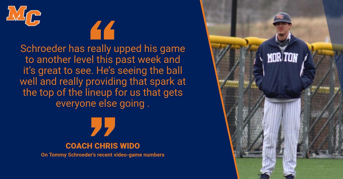 MCPbaseball's tweet photo. ICYMI, the Panthers won their 32nd victory of the season and head coach Chris Wido has been impressed with the overall team performance.

Shortstop Tommy Schroeder has been heating up🔥 and has made an impact hitting atop the lineup. #WeAreMC https://t.co/Xu8qpWDutK
