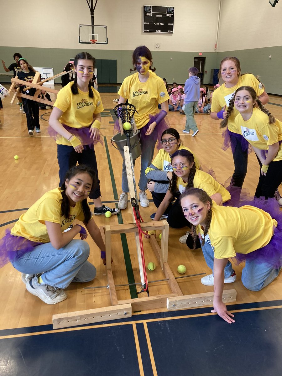 CKMS_Girls's tweet photo. Egg catchers, chip packaging, catapults and more! #mathphysicsolympics #STEMGIRLS https://t.co/5HKmb1jwMd
