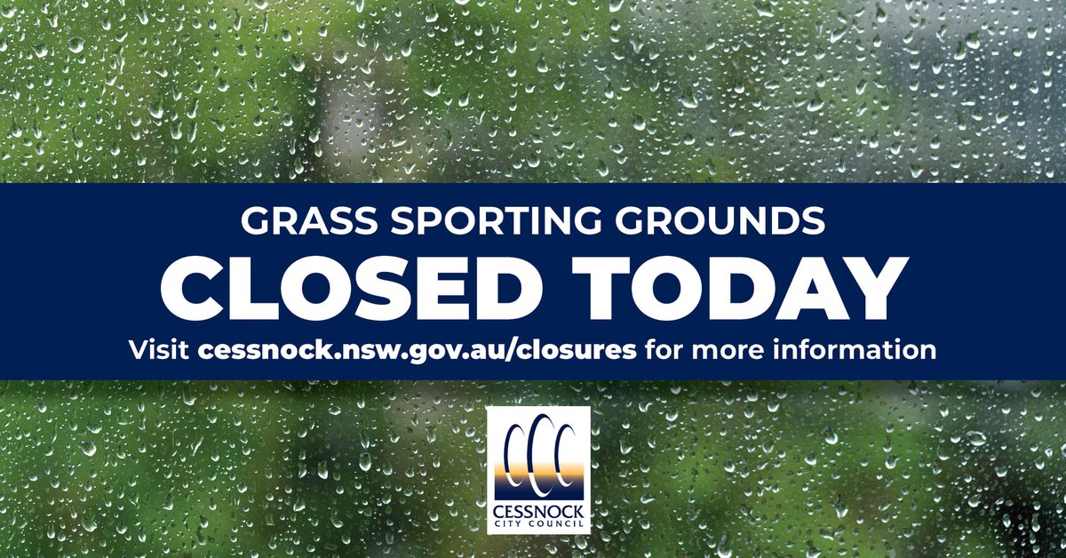 Following a reinspection of Council's grass sporting fields today, Birralee Snr &amp; Jnr (2) Oval Kurri Kurri, Howe Park Abermain and Margaret Johns Park Kurri Kurri remain closed whilst ALL other grounds remain open. A further announcement will be made on Monday 9 May.