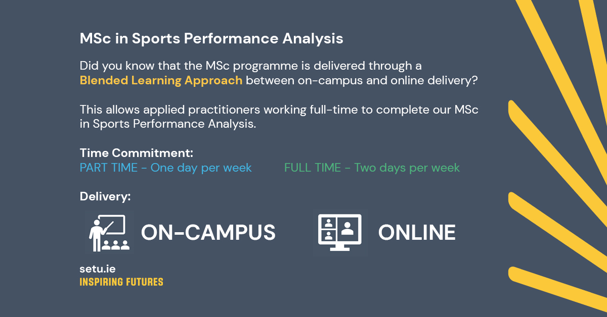 Our Blended Learning approach to programme delivery makes our MSc more accessible to students locally, nationally and internationally. #InspiringFutures #SETU