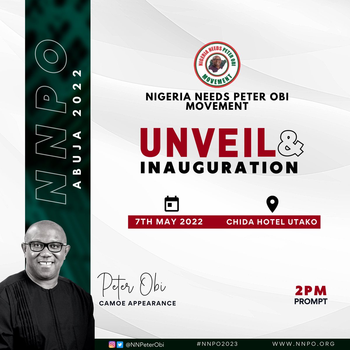 __0xAthena's tweet photo. Please be our guest as we unveil #NNPO Nigeria Needs Peter Obi Movement, Our collective Project🇳🇬
#PeterObi4President2023 https://t.co/hV29wnyhdH