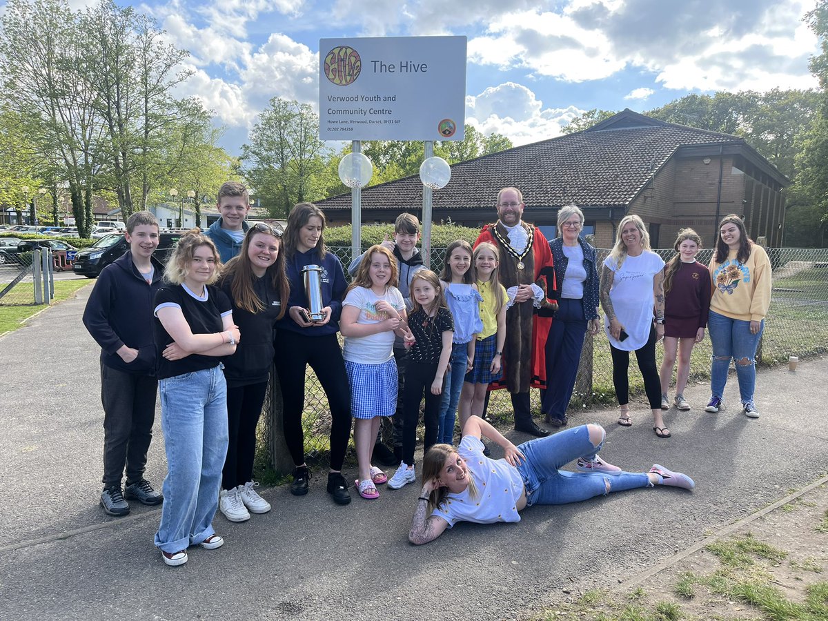 VerwoodCouncil's tweet photo. We had the official opening of The Hive Youth Club on Wednesday afternoon. Thank you to everyone who has helped us! https://t.co/qbkNXyGGCn