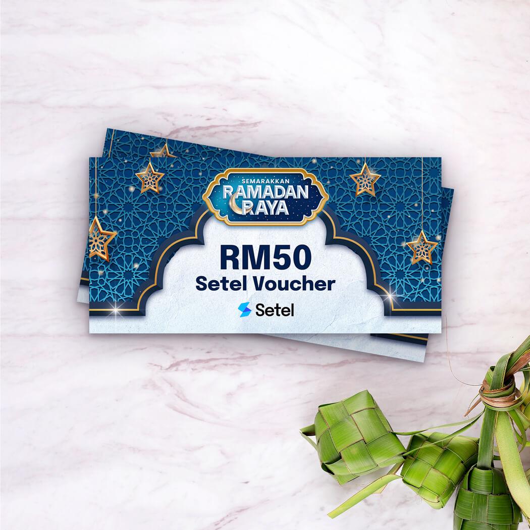 GIVEAWAY Setel Gift Voucher RM50 (voucher code) sempena Syawal. 

Syarat: Follow akaun ni dan RT tweet ni.

1 pemenang akan dipilih pada 9 Mei, 9 malam.

Belum ada Setel, boleh daftar guna link setel.com/ref/ecry (enjoy RM5 after you've top up and/or purchase min. RM30).