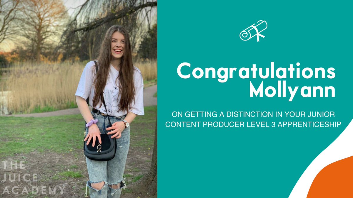 A massive congratulations to Mollyann Kyte for getting a✨Distinction✨in her Junior Content Producer Level 3 #apprenticeship at @poke_marketing
💪 First one for Cohort 31 🤩 