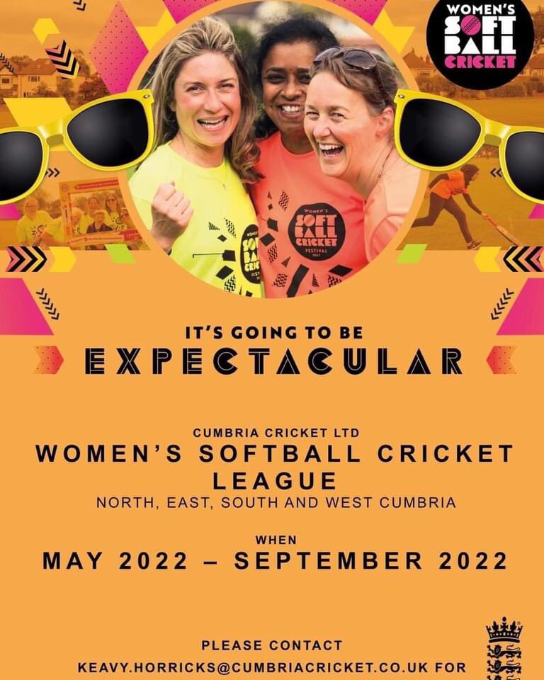 We are hosting a free fun Woman &amp; Girls softball cricket taster session on Monday (9th) evening 6:15pm at the rec, all Woman or Girls welcome aged 13 upwards. No previous cricket experience needed #womenscricket #fun #feelgood