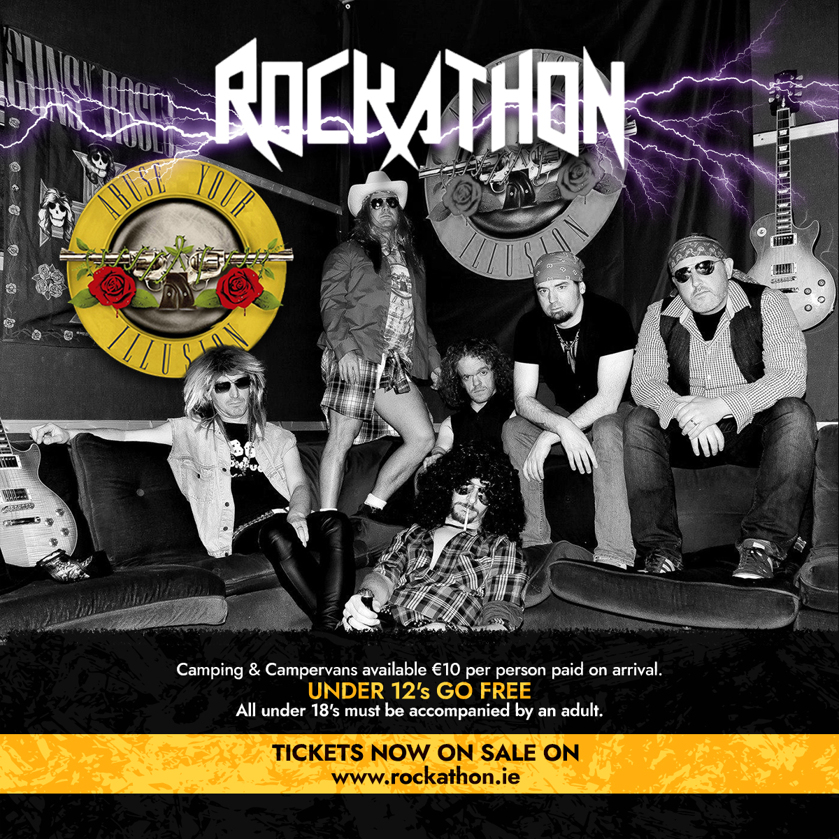 “You’re Crazy” if you miss Rockathon this year. The amazing Abuse Your Illusion will take to the main stage and these guys are “One in a Million” 🎸🤘🏼

A festival for the rock Gods ⚡️So have “Patience” we are coming. 🤘🏼

#Rockathon #Rockathon2022 #RockFestival