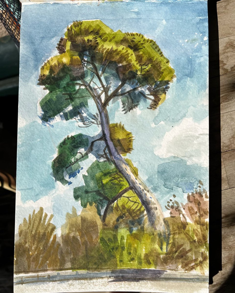 jhustak's tweet photo. Plein air watercolour sketch from this week. #art #sketch #watercolor #painting #enpleinair https://t.co/dakYxN4T8d