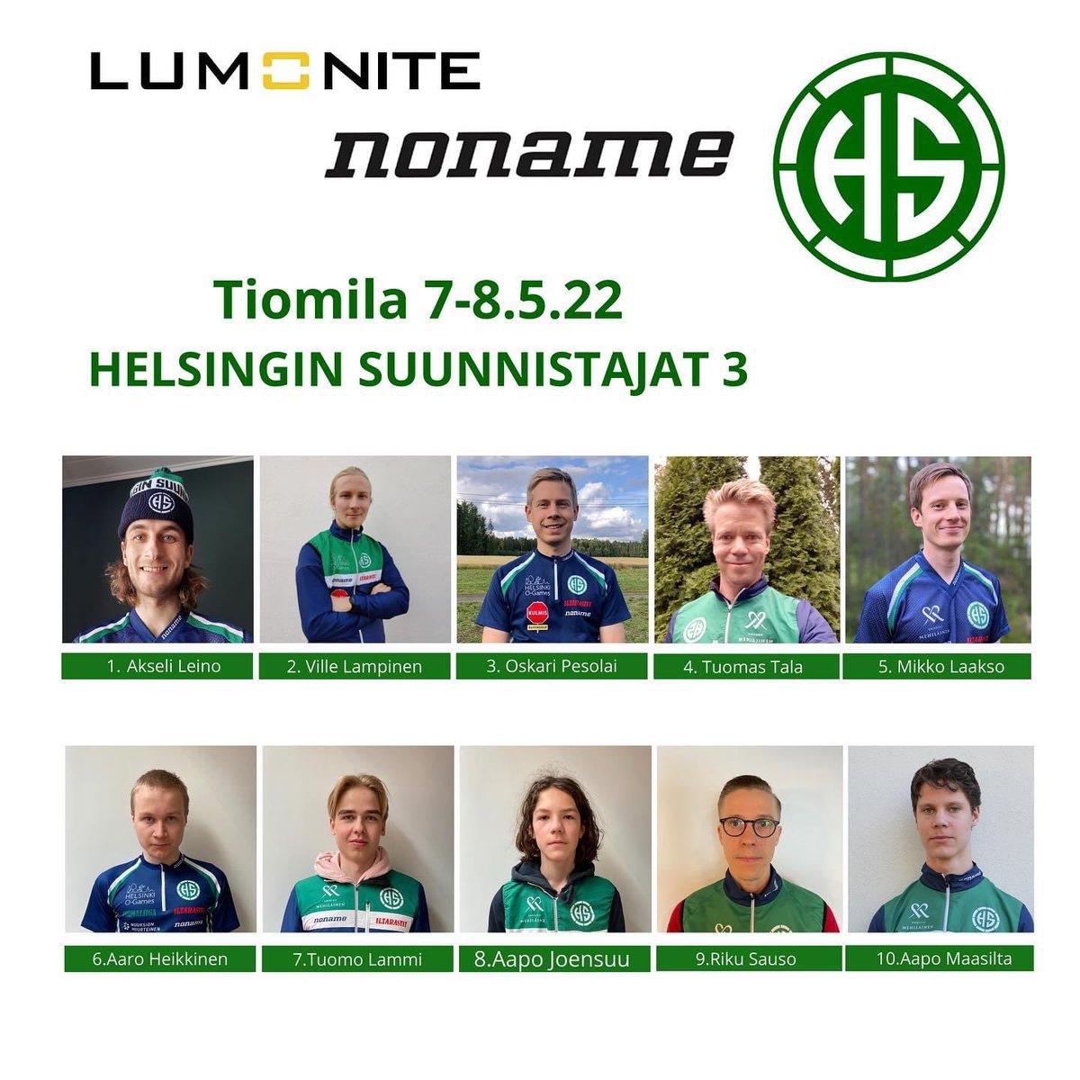 Tiomilan miesten viestin joukkueemme nyt julki 💙💚

Sata kilometriä ruotsalaista havumetsää - olemme valmiit 💪

#suunnistus #tiomila #10milafin