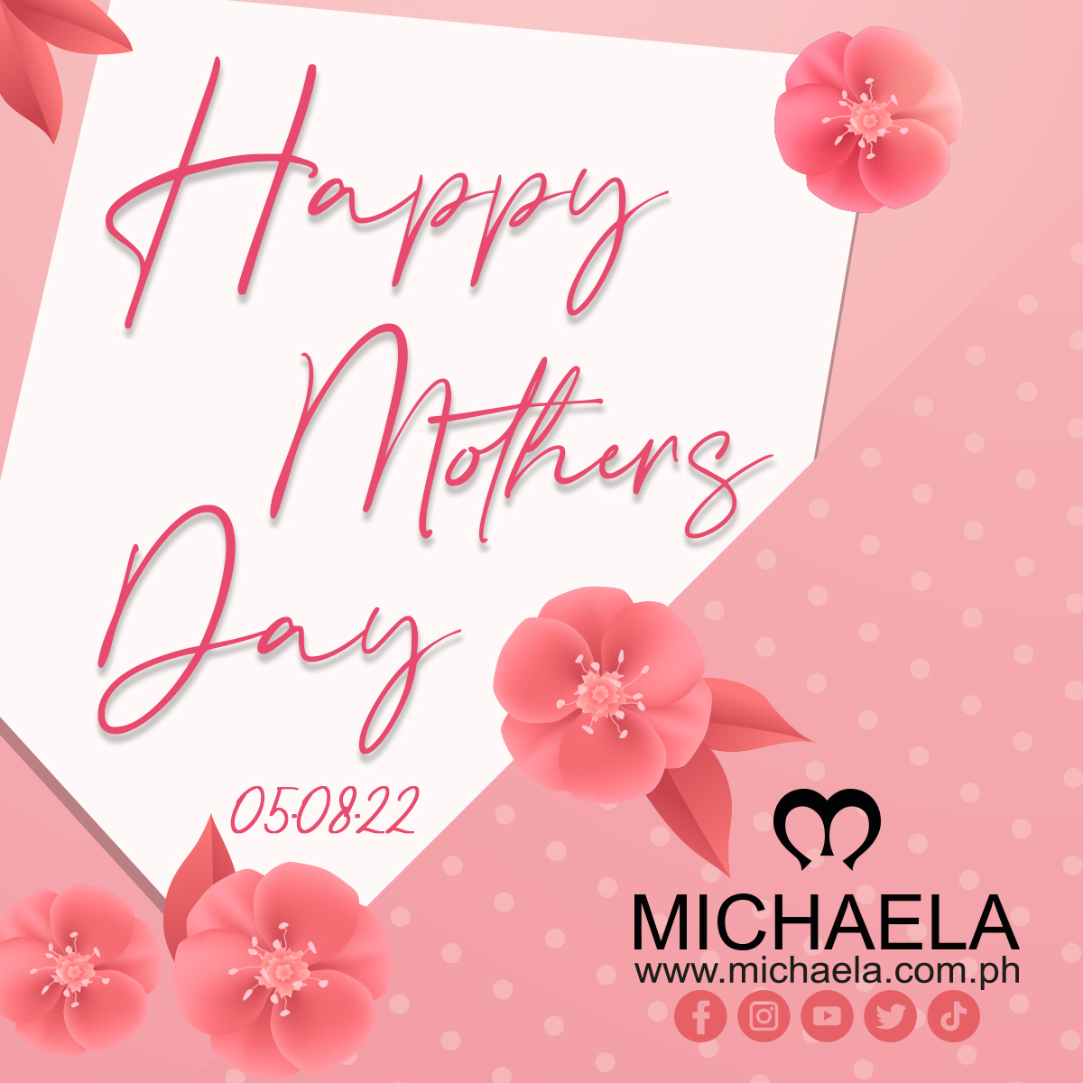 _michaela_ph's tweet photo. Greetings to all Mothers on this Mother's Day. Your determination to be a responsible and lovable mother inspires us all. Happy Mother's Day to everyone!
#michaela16th
#iLoveMICHAELA
#michaela
#michaela2022
#MICHAELAMay https://t.co/qod4UnMGDv