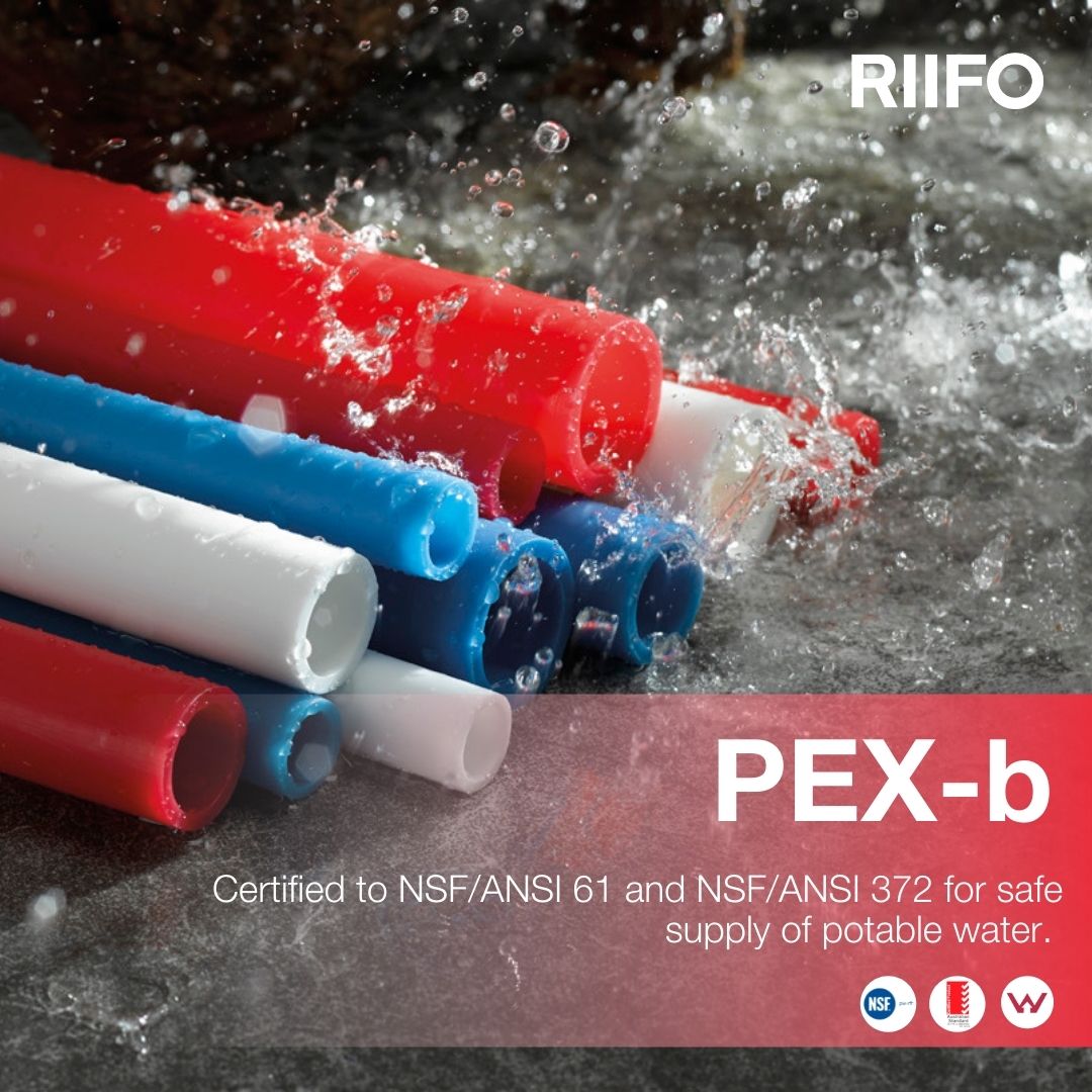 riifo_uk's tweet image. At RIIFO, we not only install pipes for buildings but strive to a long-term reliable future for everyone as well. 
Built with a sophisticated manufacturing process, #riifo #pexb #pipe features the highest level of chlorine resistance; 100% chlorine resistance at 140°F.