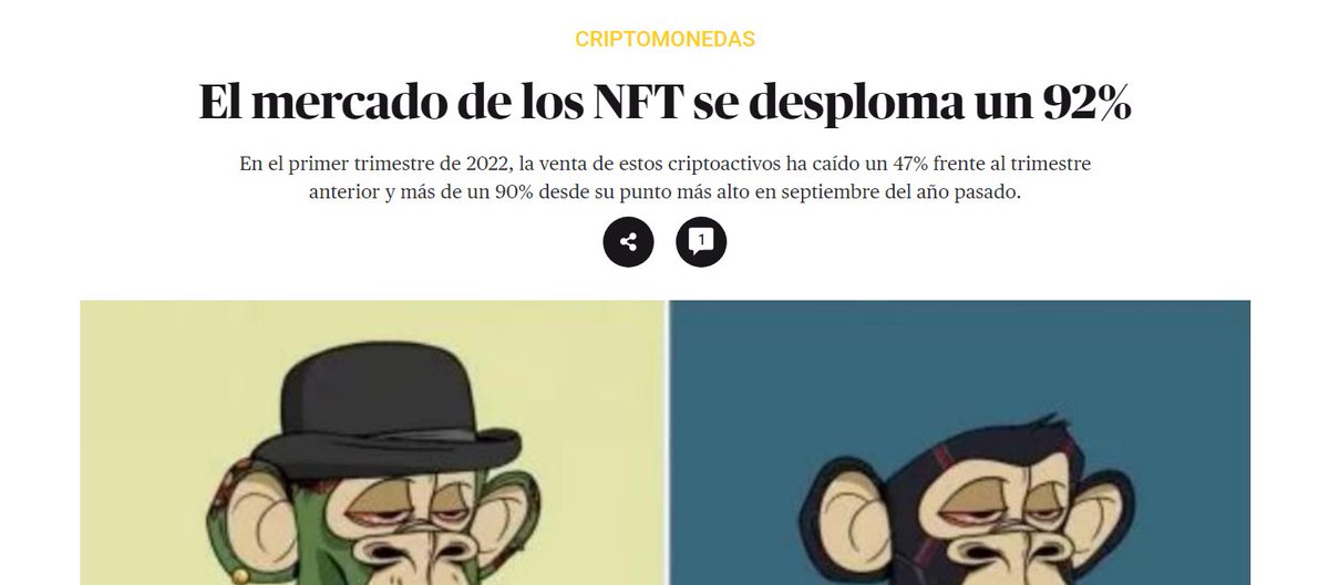 Albert_ESCR's tweet image. Todos los días una noticia de los NFT han muerto y la web3 ya no vale. 

Y siempre lo vemos desde web1 y web2 diciendo que web3 no, es que es absurdo.

O eres parte de la apisonadora, o de la carretera

Hoy vamos a ver el mal ejemplo de @ElSaltoDiario